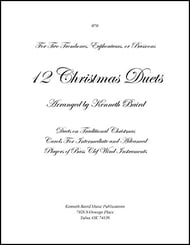 12 Christmas Duets for Bass Clef Instruments P.O.D. cover Thumbnail